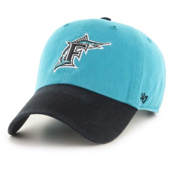 ‘47 Brand Other - 47 brand Miami Marlins Cooperstown 2 tone baseball cap hat One size adjustable